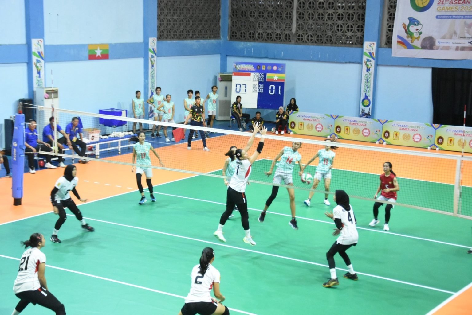 Timnas Voli Putri Indonesia Menang atas Myanmar 3-0