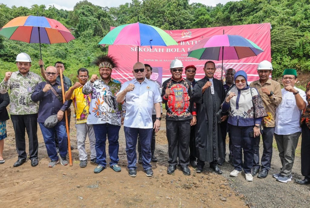 Peletakan Batu Pertama, LaNyalla Apresiasi Papua Barat Tingkatkan SDM di Pendidikan dan Olahraga