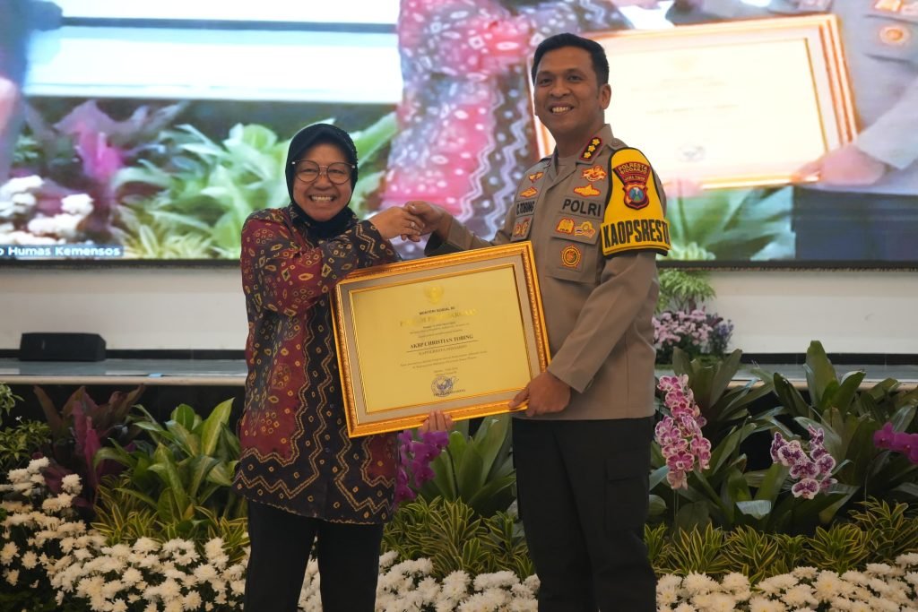 Melalui Unit PPA, Polresta Sidoarjo Berhasil Terima Penghargaan dari Kementerian Sosial RI