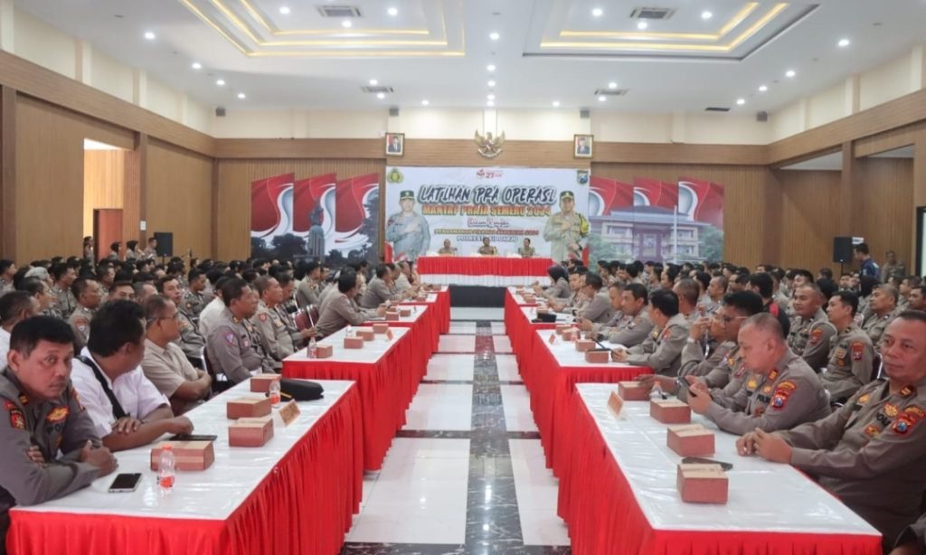 Pengamanan Pilkada Serentak, Polresta Sidoarjo Laksanakan Latpraops Mantap Praja Semeru 2024