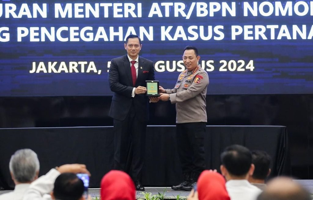 Wujudkan Perjanjian Kerja Sama Kementerian ATR/BPN-Polri, Menteri AHY dan Kapolri Sepakat Cegah Masyarakat Jadi Korban Konflik Pertanahan
