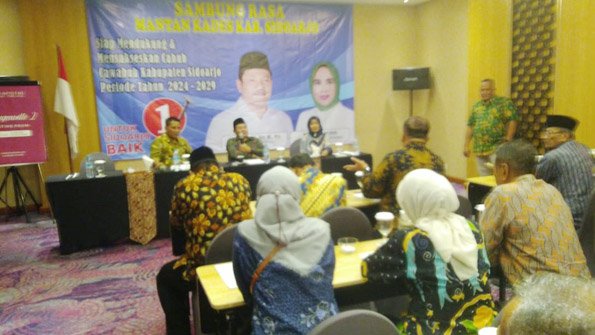 Ratusan Mantan Kades se-Kabupaten Sidoarjo Siap Menangkan Paslon BAIK