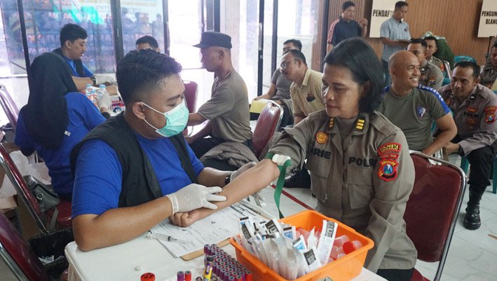 Polresta Sidoarjo Gelar Pemeriksaan Kesehatan Berkala untuk Anggota Polri dan ASN