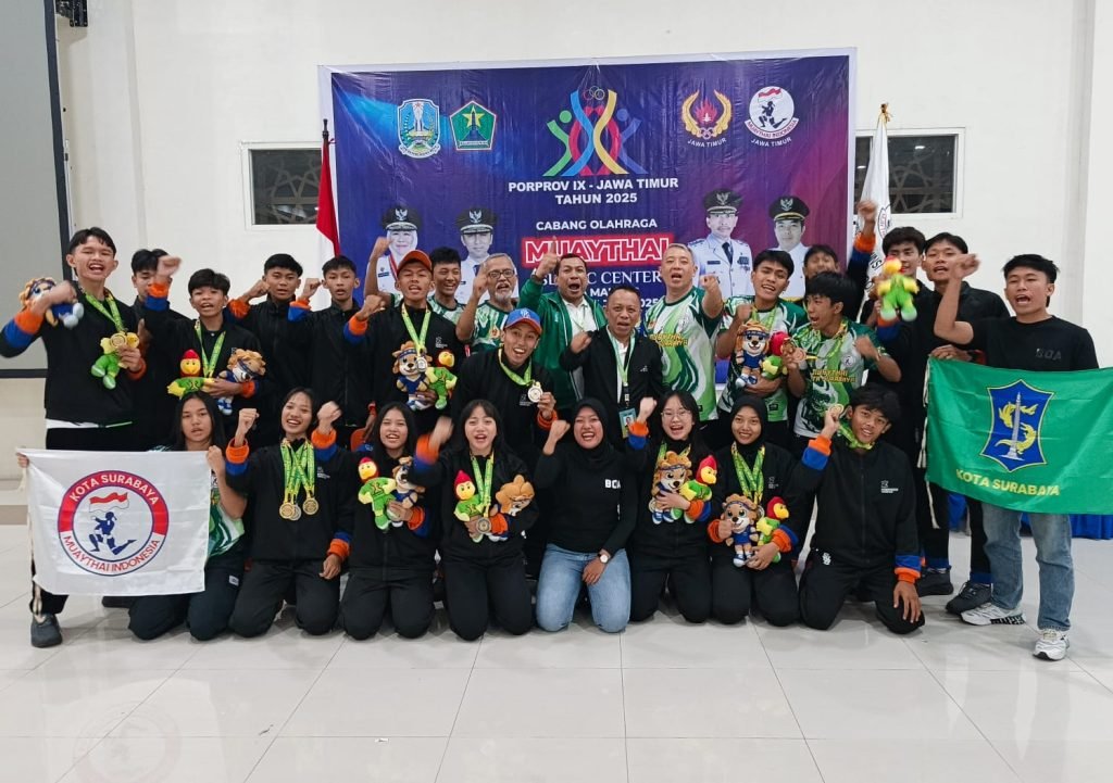 Kontingen Muaythai Surabaya Juara Umum Porprov