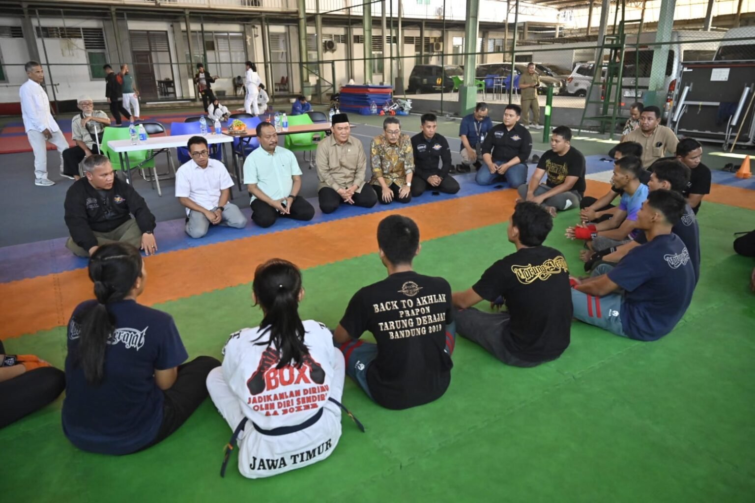 Bambang Haryo Beri Motivasi Petarung sebelum PON Bela Diri