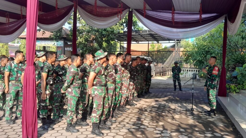 Tingkatkan Kebersamaan, Satgas TMMD dan Warga Kedondong Laksanakan Apel dan Senam Pagi