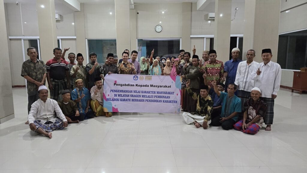 Pembinaan Karate di Sragen Tanamkan Disiplin dan Karakter, Tim PKM Dosen Unesa Targetkan Prestasi Regional