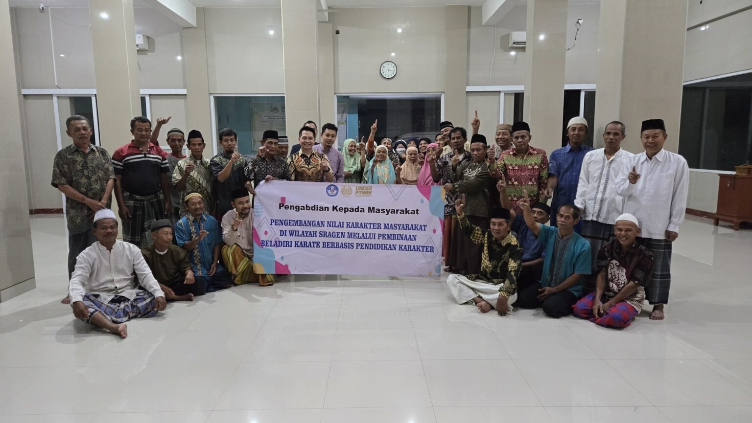 Pembinaan Karate di Sragen Tanamkan Disiplin dan Karakter, Tim PKM Dosen Unesa Targetkan Prestasi Regional