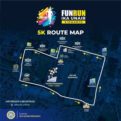 IKA Unair Sidoarjo Fun Run 5K Tawarkan Rute Menarik