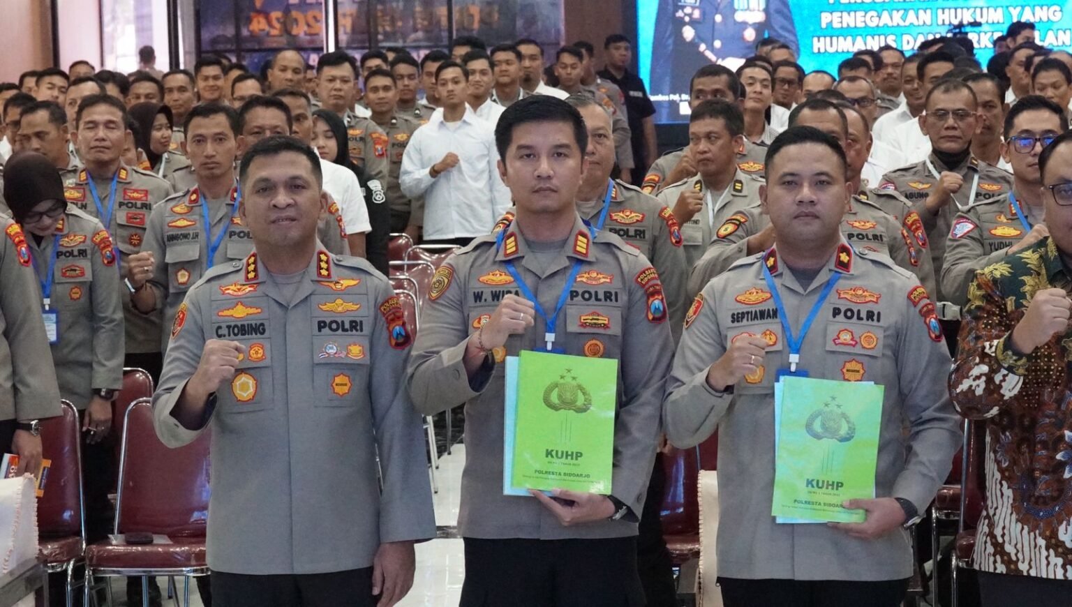 Perkuat Profesionalisme, Polresta Sidoarjo Sosialisasikan KUHP dan KUHAP Terbaru