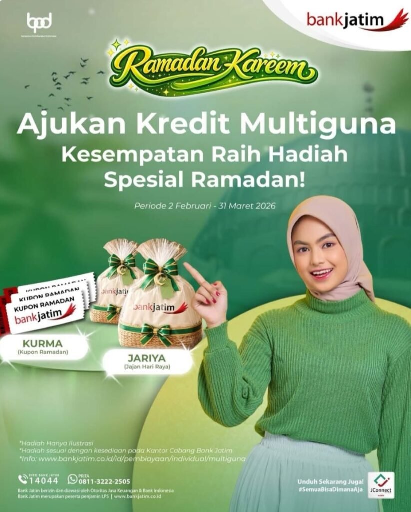 Bank Jatim Hadirkan Promo Spesial Ramadan 1447 H, dari Iftar Eksklusif hingga Umroh