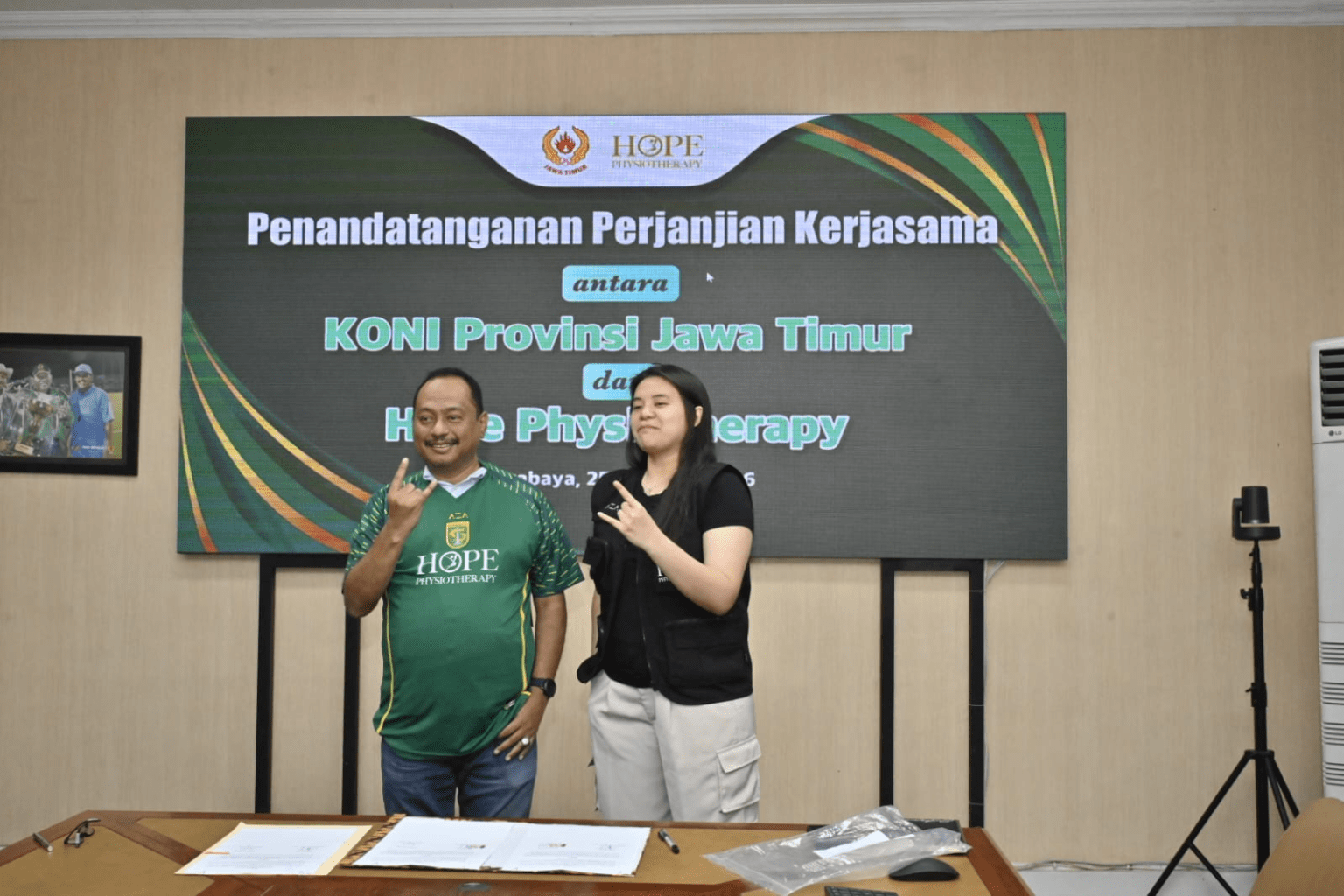 Tangani Cedera Atlet, KONI Jatim dan Hope Physiotherapy Kolaborasi