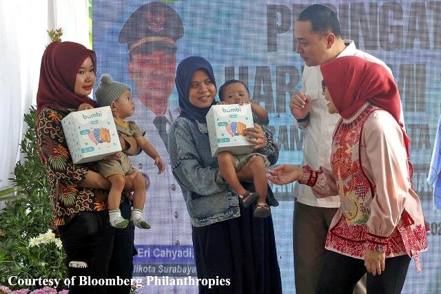 Berkat Popok, Surabaya Juarai Bloomberg Philanthropies