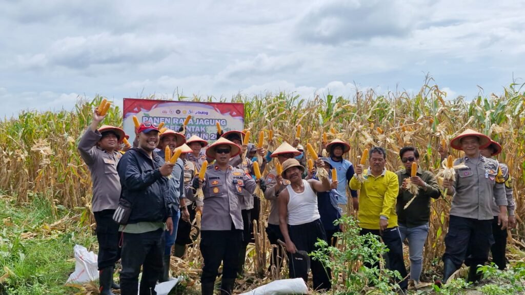 Kapolresta Sidoarjo Pimpin Tanam Jagung Serentak Kuartal I 2026 di Gedangan