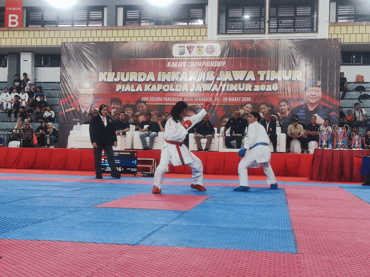 520 Karateka Berlomba di Kejurda Piala Kapolda Jatim