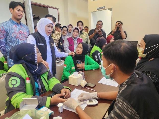 Seribu Ojol Dapat Layanan CKG Gratis di RS Korpri Surabaya