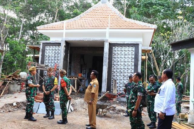 Tim Wasev Sterad TNI Tinjau TMMD di Desa Brabe Probolinggo