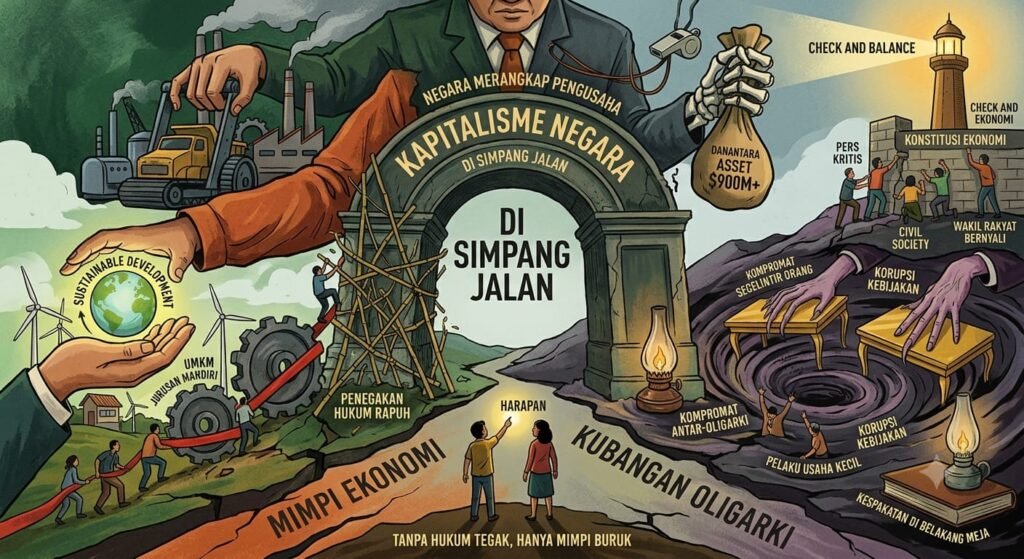 Kapitalisme Negara di Simpang Jalan: Antara Mimpi Ekonomi dan Kubangan Rezim Oligarki
