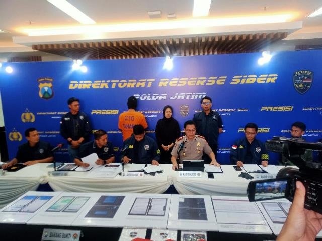 Pelaku Peretasan Ratusan Website Sekolah Dibekuk Polda Jatim