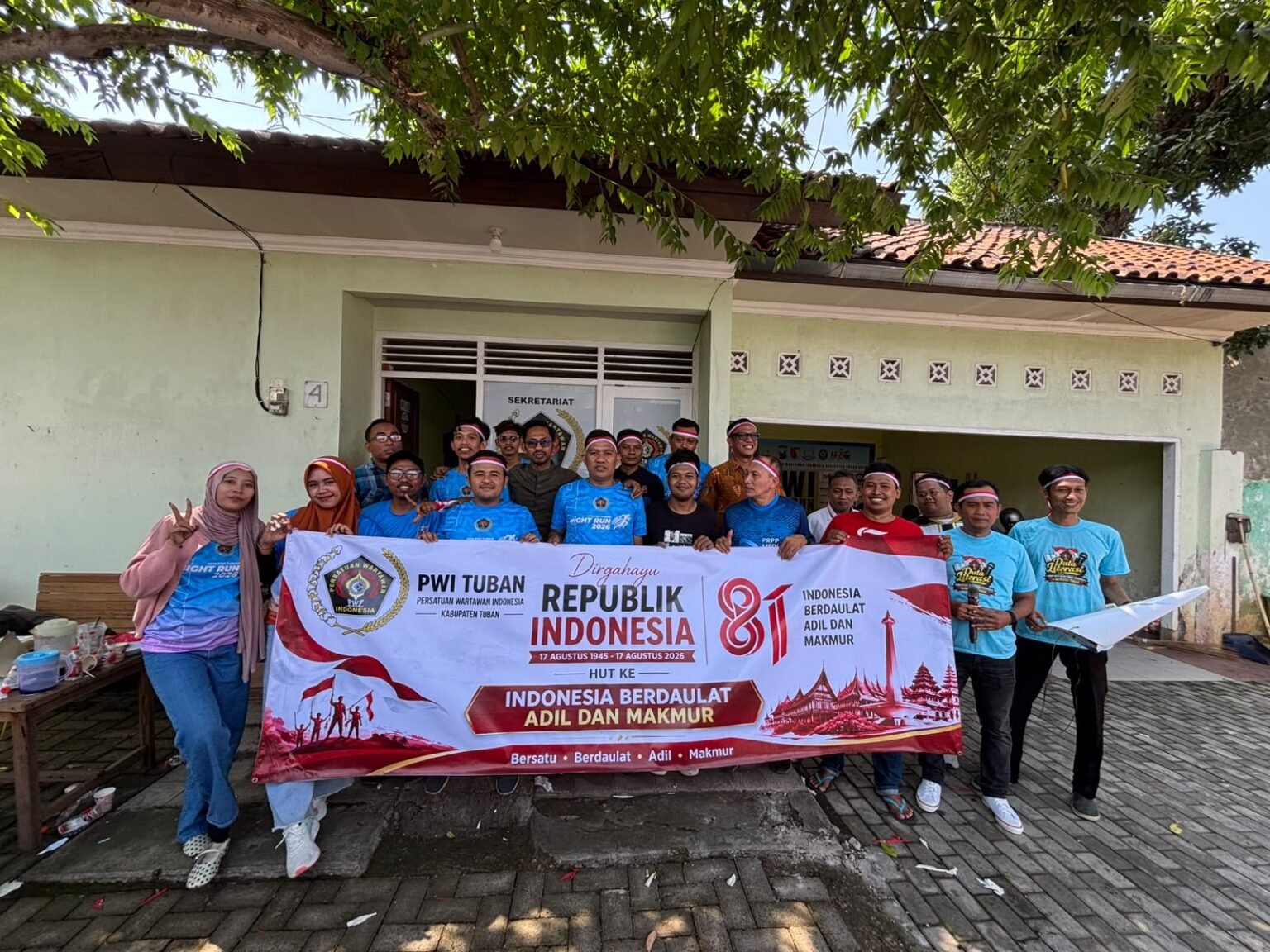 Sambut HUT ke-81 RI, PWI Tuban Gelar Doa Bersama, Harapkan Ekonomi Membaik dan Pers Semakin Sejahtera