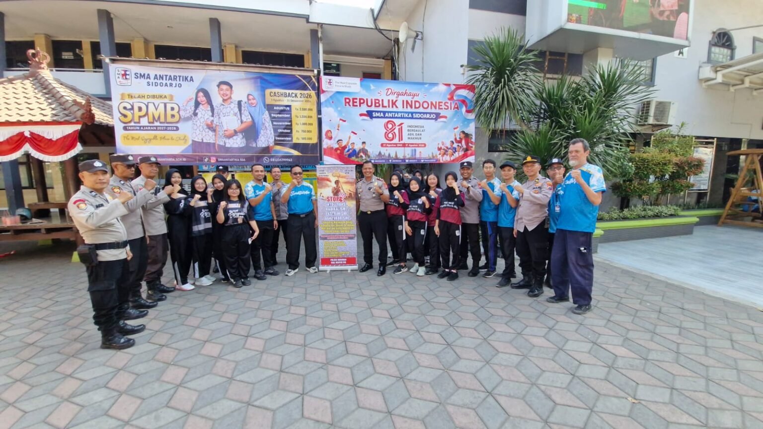 Polsek Buduran Edukasi Wawasan Kebangsaan ke Ratusan Siswa SMA Antartika Sidoarjo