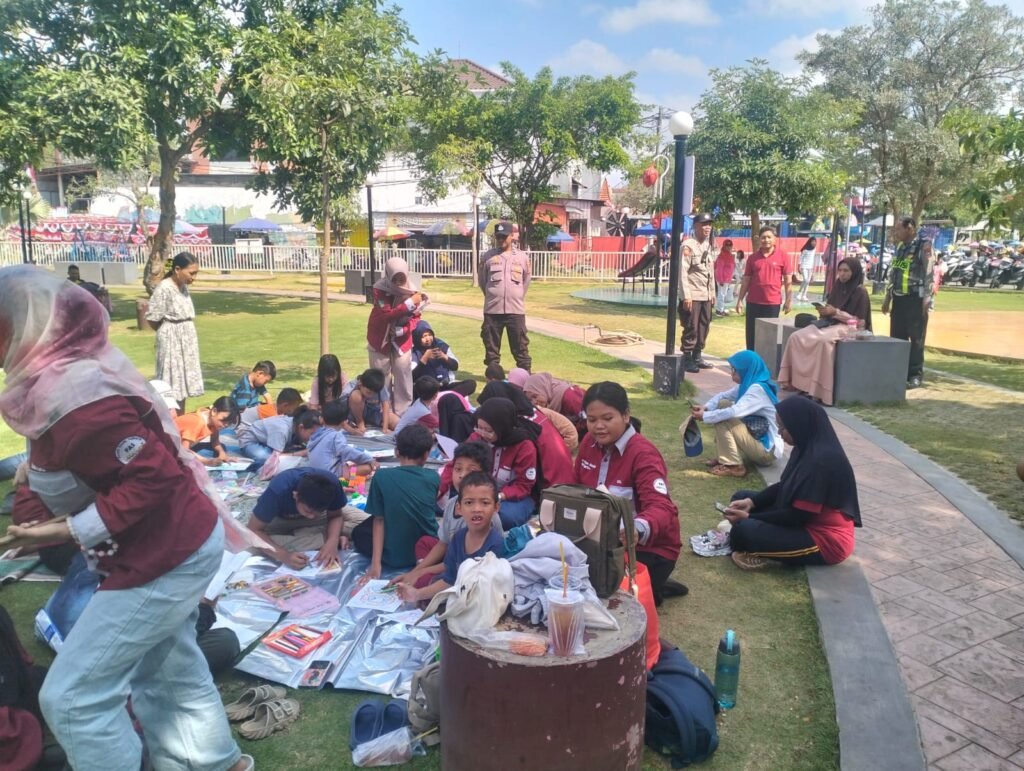 Polsek Buduran Jaga Keamanan Ruang Bermain Anak Secara Humanis