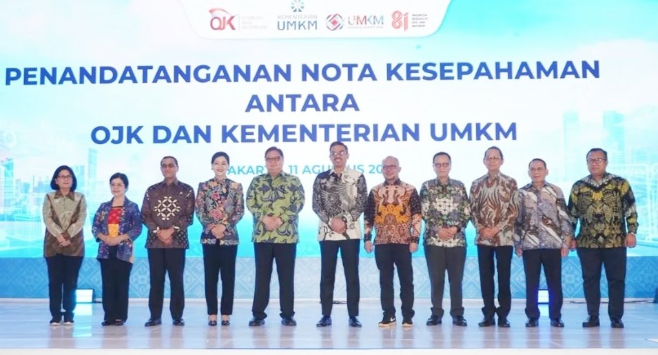 OJK-Kementerian UMKM Teken MoU, Akses Pembiayaan UMKM Bakal Diperluas