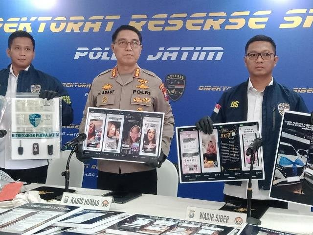 Otak Arisan Online Fiktif Rp 71 Miliar Dibekuk Polda Jatim