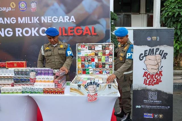 Surabaya Perangi Peredaran Rokok Ilegal di 31 Kecamatan