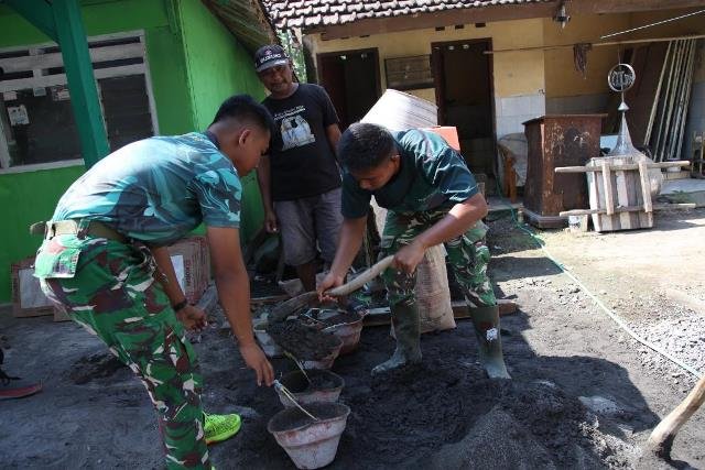 Pembangunan RTLH TMMD ke-129 di Lumajang Terus Berlanjut