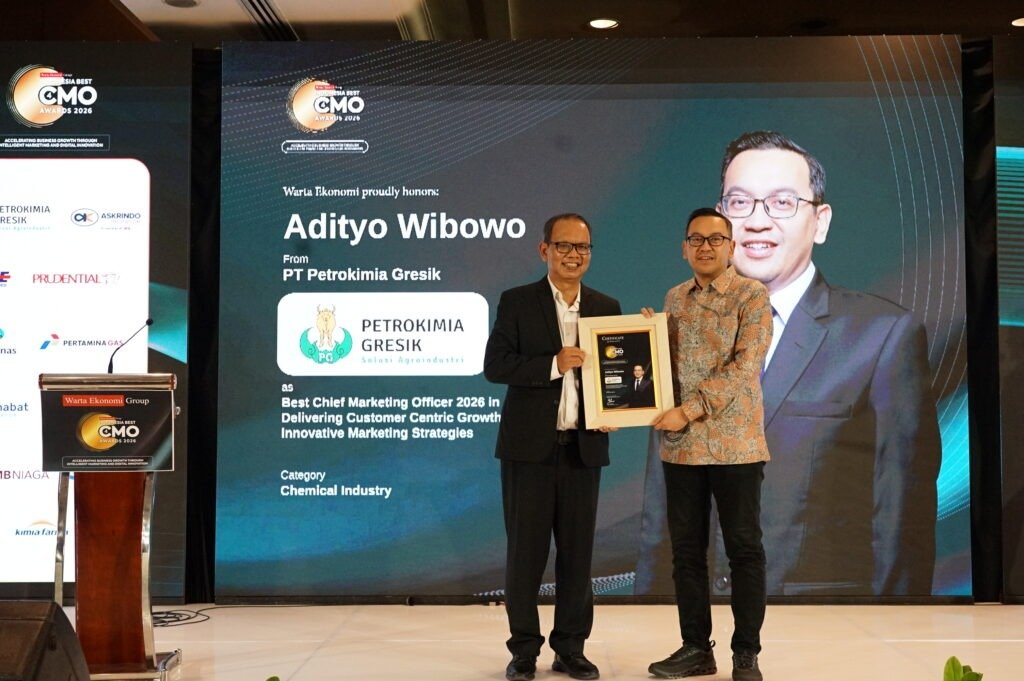 Petrokimia Gresik Perkuat Strategi Customer Centric, Adityo Wibowo Raih Best CMO 2026