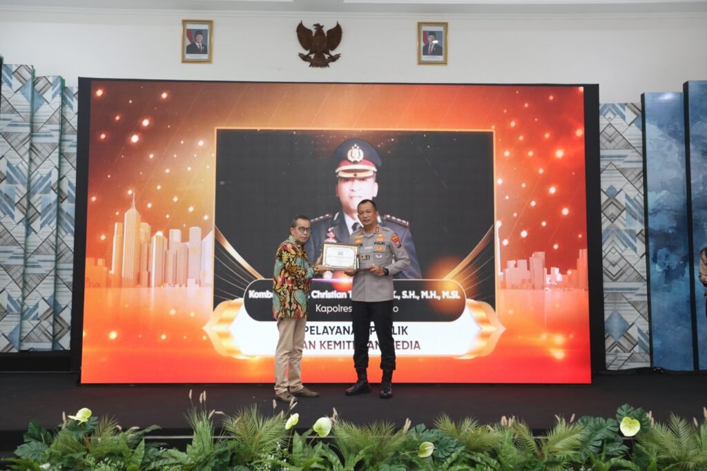 Kapolresta Sidoarjo Raih Penghargaan IJTI Berkat Transparansi Pengelolaan SPPG