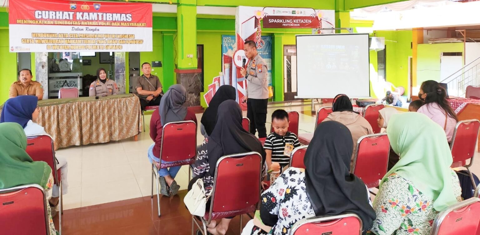 Curhat Kamtibmas di Ketajen, Polresta Sidoarjo Dorong Warga Peduli Keamanan