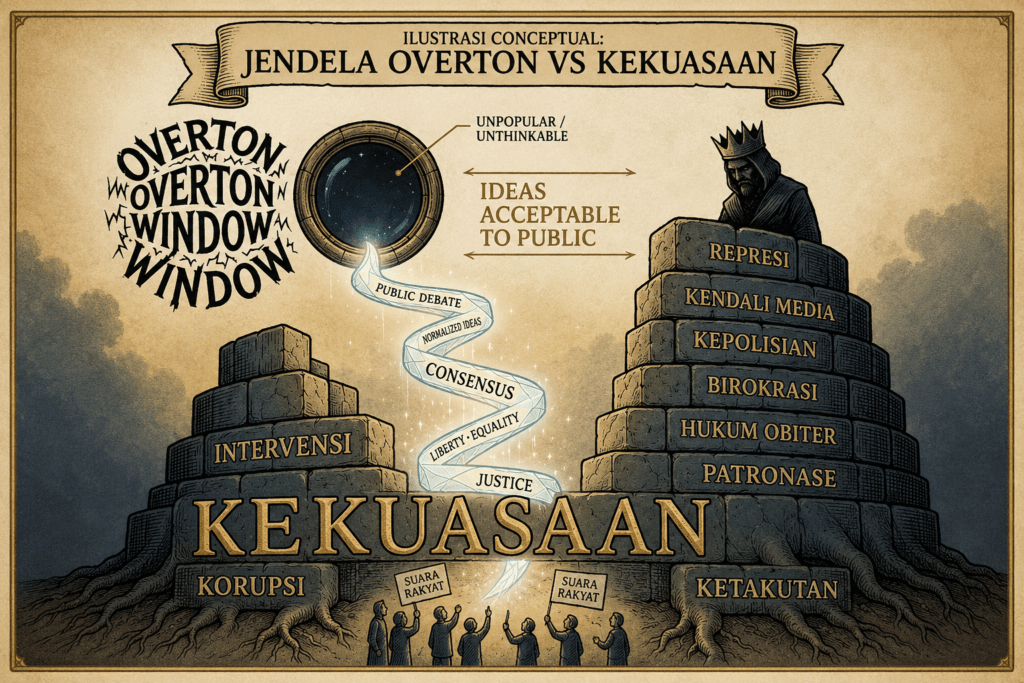 Ekuilibirium Teror dan Jendela Overton yang Dipaksa Menganga